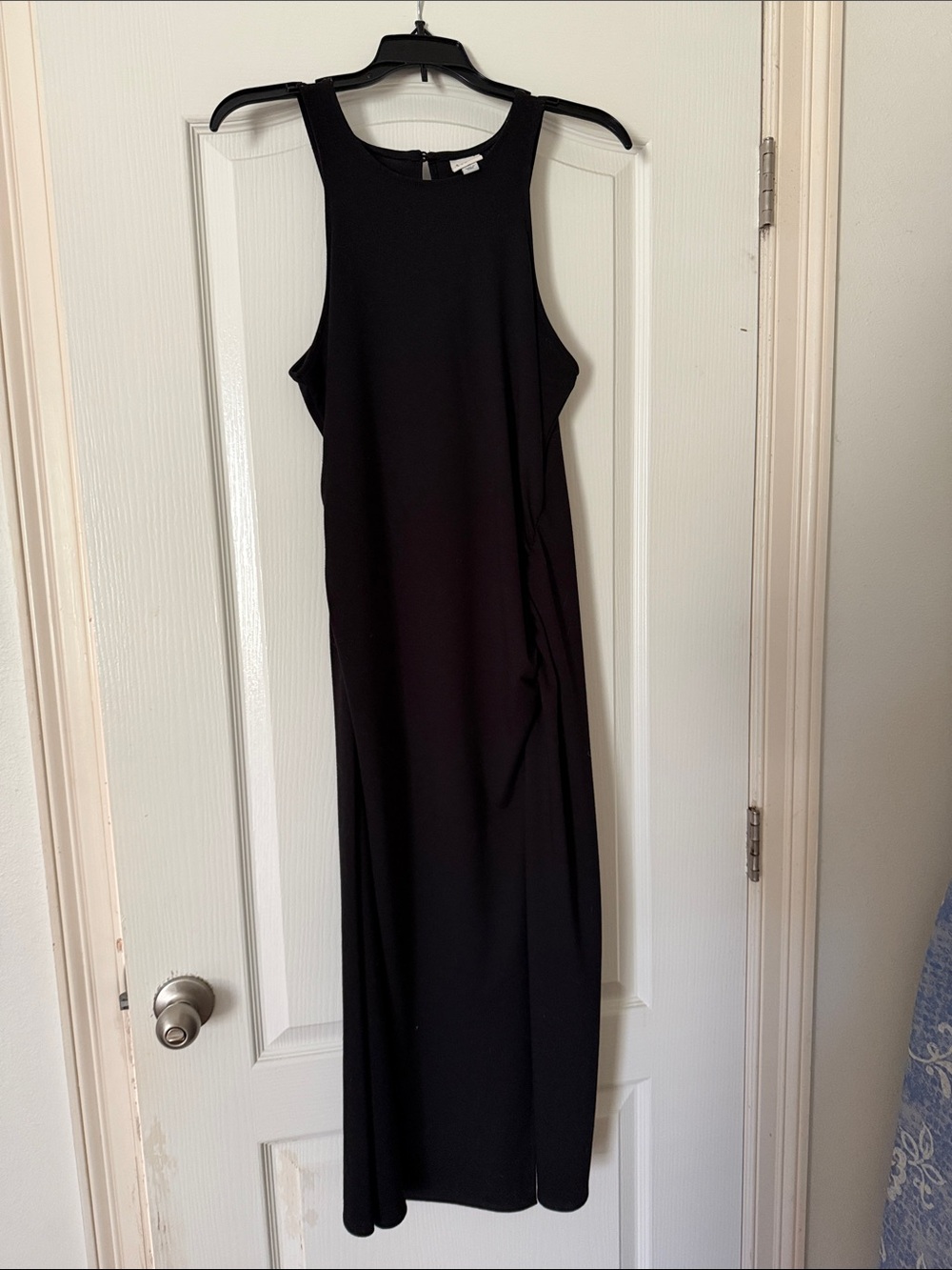 a new day Black Sleeveless Maxi Dress with High Neckline